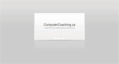Desktop Screenshot of computercoaching.ca