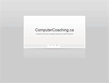 Tablet Screenshot of computercoaching.ca